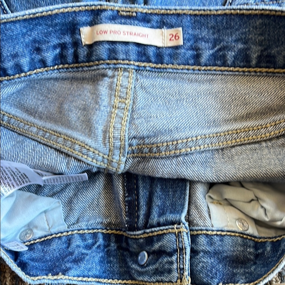 Levi's Blue Low Pro Straight Jeans Style - Picture 4 of 4